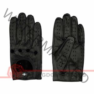 Leather (Lambskin) Driving Gloves - Black