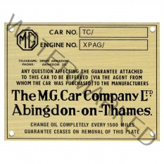 Chassis ID Plate – TC